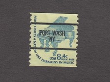 US 1978. 8.4¢ Peace Unites A Nation. Precancel Port Washington NY.  Sc# 1615C