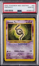 2002 POKEMON NEO DESTINY #87 UNOWN S PSA 10 on eBay