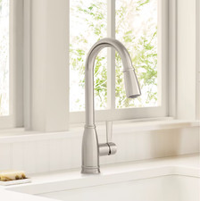 Moen Lilibeth Stainless Pull-Down Faucet w/ Sprayer  Plate