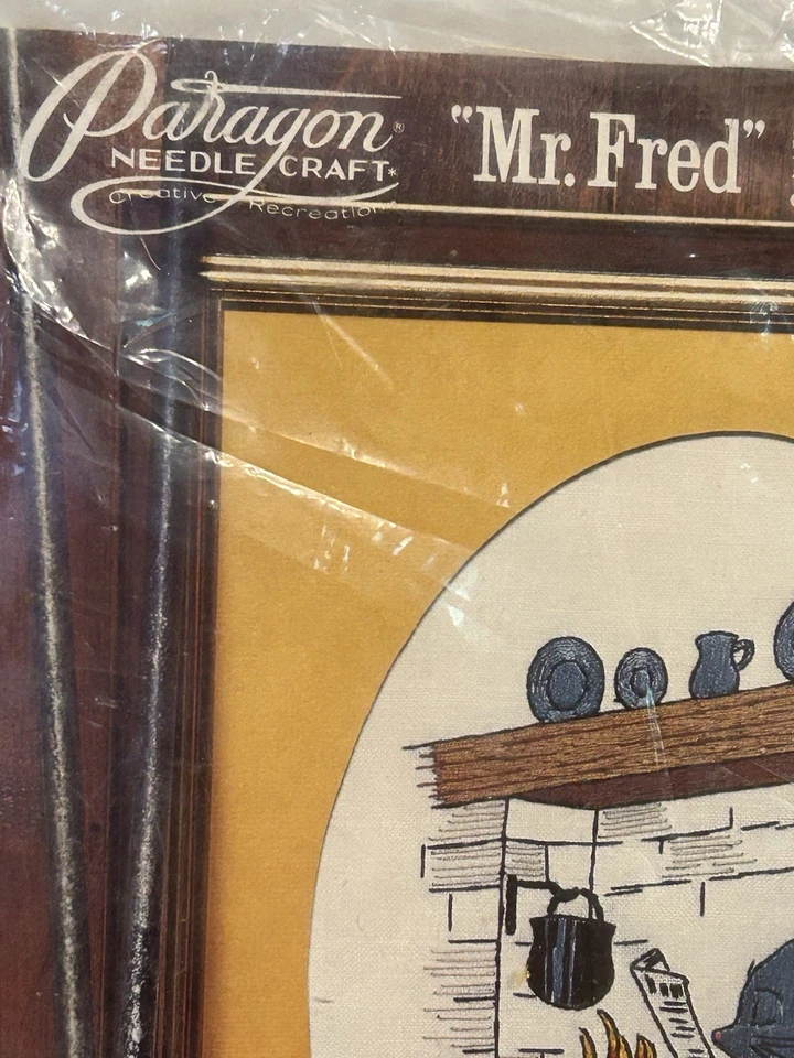 Vintage Paragon Needlecraft Kit No. 0530 “Mr Fred” 1976 Unopened Fits 11” x 14” - Image 2 of 4