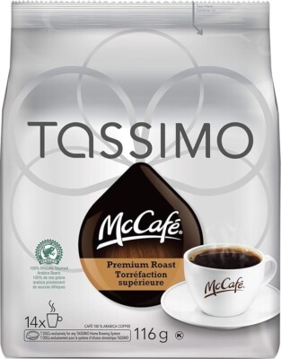 Tassimo McCafé Premium Roast Coffee Single Serve T-Discs 14 - FREE SHIPPING