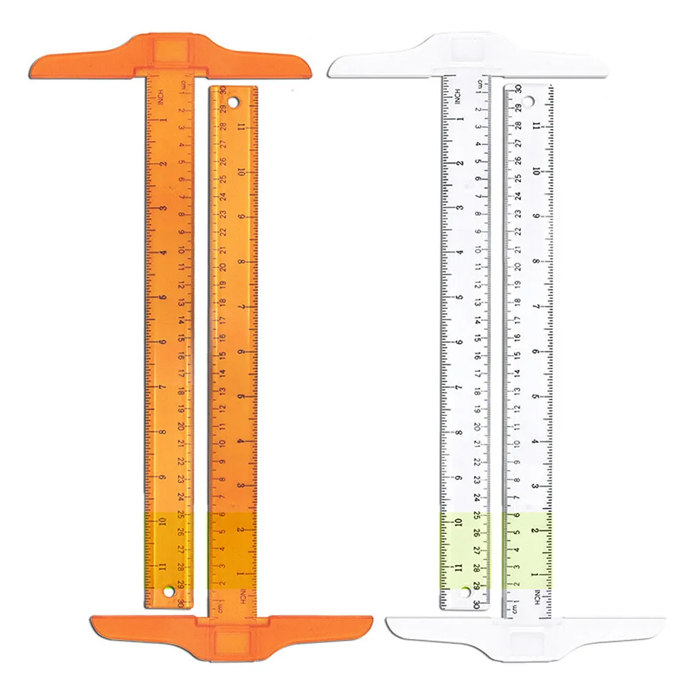 12 Junior T-Square Ruler Plastic Measuring Tool Drafting Layout Supplies  Crafts