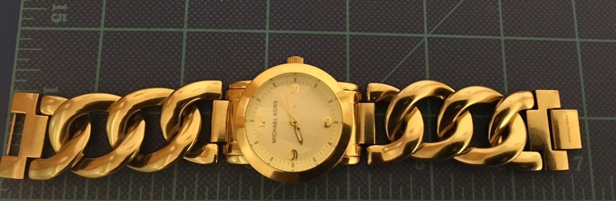 Watch Michael Kors MK Runway Twist Gold Plated Women