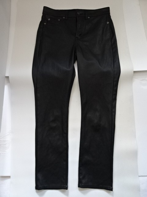 Gap Vintage Slim High Rise Faux Leather Pants Womens 27 / 4 R Black