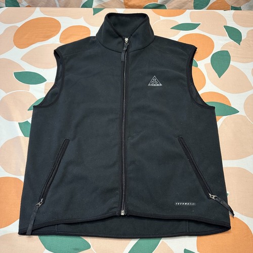 Nike ACG Therma-Fit Fleece Vest Youth Large 12-14 Black Full Zip Y2K Outdoors - Picture 4 of 16