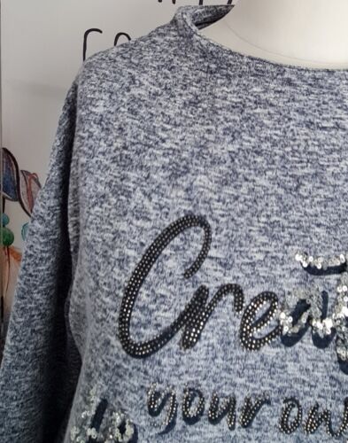 Damen Mädchen Bluse Pullover 3 /4 Ärmel Pullover - Bild 2 von 4