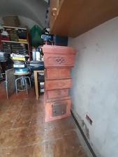 stufa a legna in mattoni refrattari 