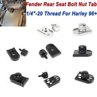 <!--F#f_0-->Rear Seat Bolt Fender Screw Nut Mount Tab Knob Cover For Harley Touring Softail<!--F/-->