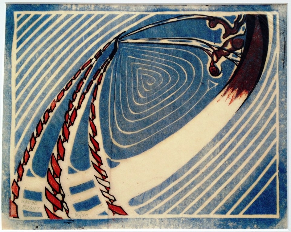 Swing Boats Art Print – Claude Flight c.1921 British Linocut