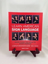 NEW Learn American Sign Language Book Beginner's Guide 800+ Signs Hardcover