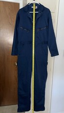 Dickies Navy Coverall 4879 One Piece Uniform Size 42 Long Zip Up 50/50 Blend