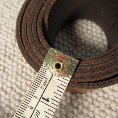 Cinturón de cuero Camel Active talla 40 grande marrón liso grueso vintage - Imagen 14 de 14