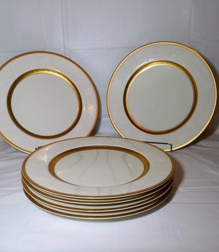 Sieben (7) Mikasa Antik Spitze 7 5/8" Salat/Wüste Teller Neu mit Etikett L5531 - Bild 15 von 17