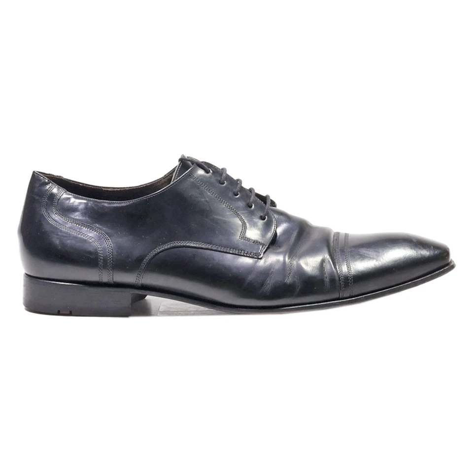 LLOYD Oxford Shoes Black Leather Mens UK 7.5
