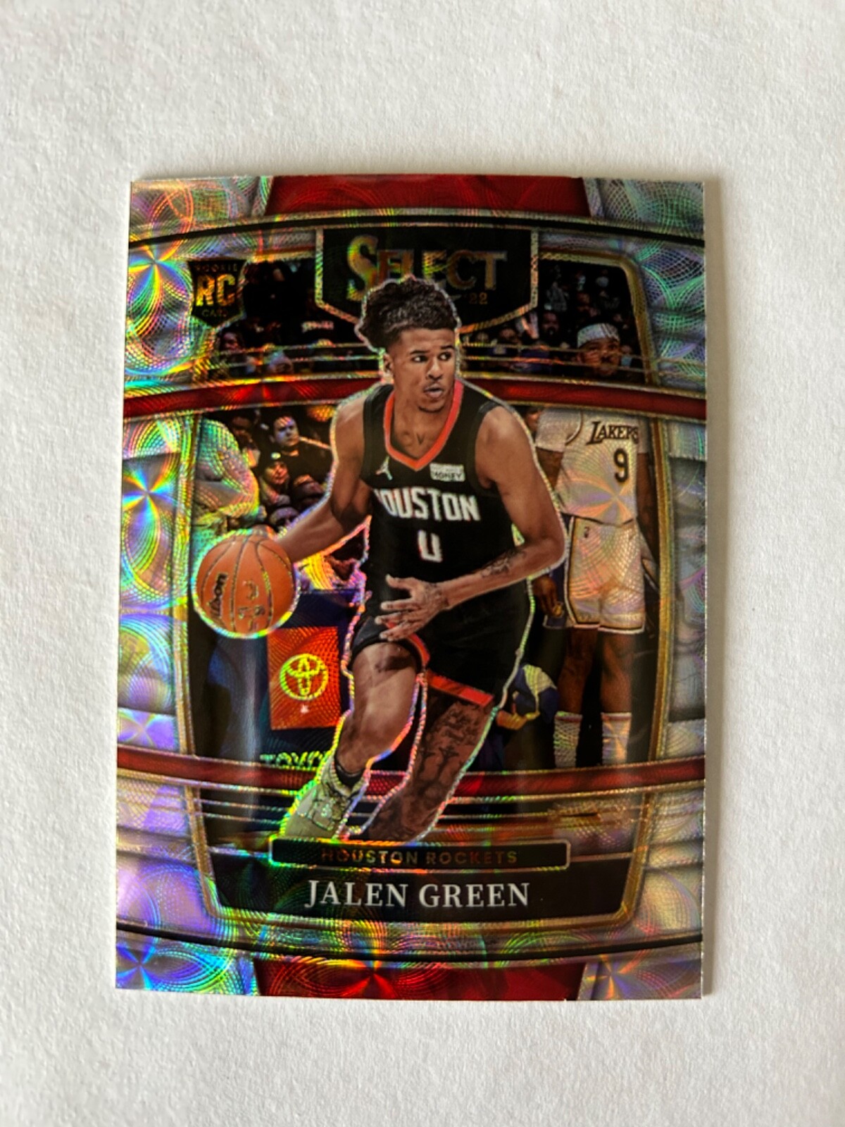 2021-22 Panini Select Jalen Green Silver Concourse Scope Prizm Rookie Card #7 RC