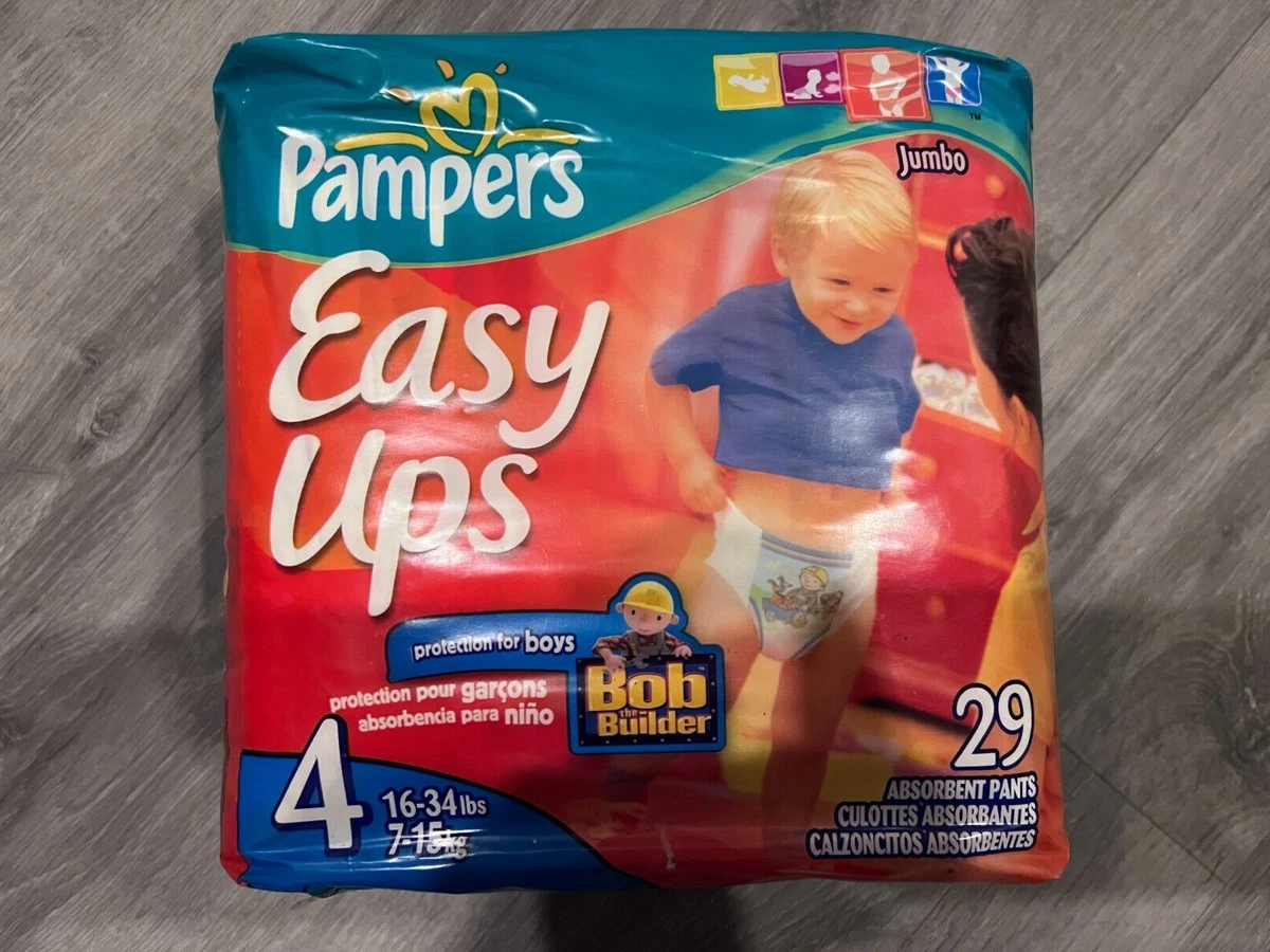 Pampers Easy Ups Pull-On Diapers, Size 4 (16-34 lb), Go Diego Go