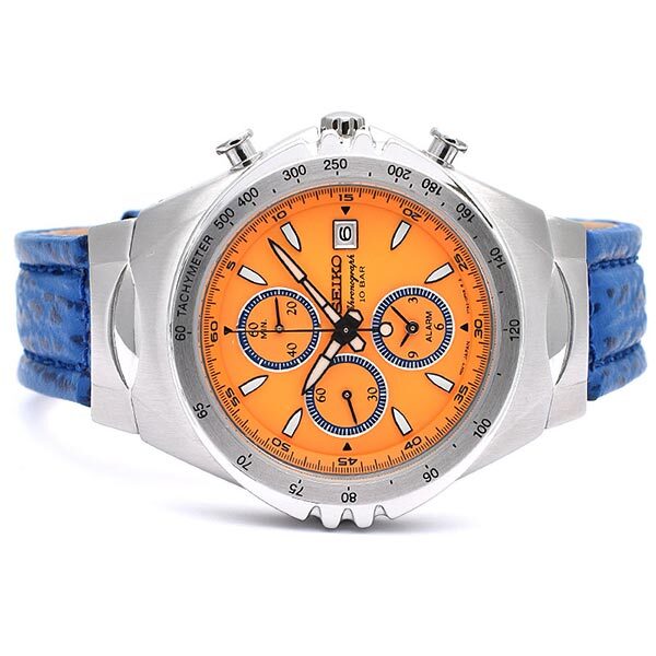 SEIKO GIUGIARO MACCHINA SPORTIVA SNAF83PC Orange Men's Watch New