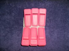 NEW JOY MANGANO FINGER CLIPS PANT SKIRT CLIPS FOR HUGGABLE HANGERS 6 PC PINK