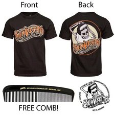 Men's Suavecito OG Cream & Orange Tee Shirt (S, M, L, XL, 2XL, 3XL, 4XL, 5XL)