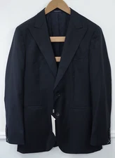 Men Suitsupply Blazer Havana Peak Jetted Pure Wool S110 Size EU52 UK/US42