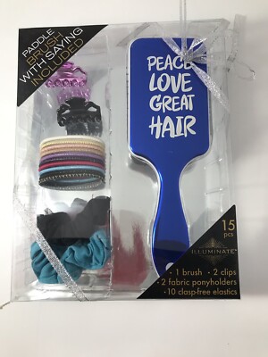 SI CORP BLUE PADDLE BRUSH SET WITH 2 CLIPS 2 FABRIC HOLDERS & 10 CLASP NEW SEAL