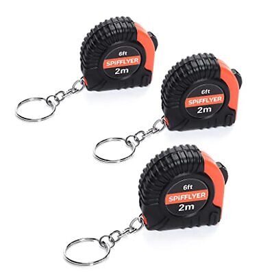 3 Pack Small Tape Measure Keychain Mini Measuring Tape Retractable