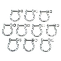 10x O Shape Anchor Shackle Rope Paracord Bracelet Buckle Stainless Steel Ot J7u9 10x O Shape Anchor Shackle Rope Paracord Bracelet Buckle Stainless Steel Ot J7u9