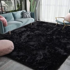  Luxury Fluffy Area Rug Modern Shag Rugs For Bedroom Living Room, Super So