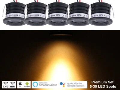 LED Sternenhimmel Premium Black 5-30 Spots IP65 Fernbedienung Dimmer Einbauspots - Bild 1 von 4