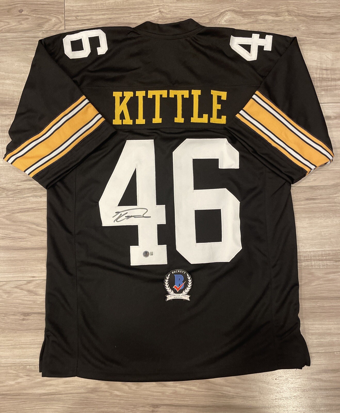 George Kittle Autographed Signed Iowa Hawkeyes San Francisco 49ers Jersey BECKETT QR COA 18 