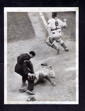 Joe Vosmik & Harry Danning 1940 Press Photo New York Giants Brooklyn Dodgers