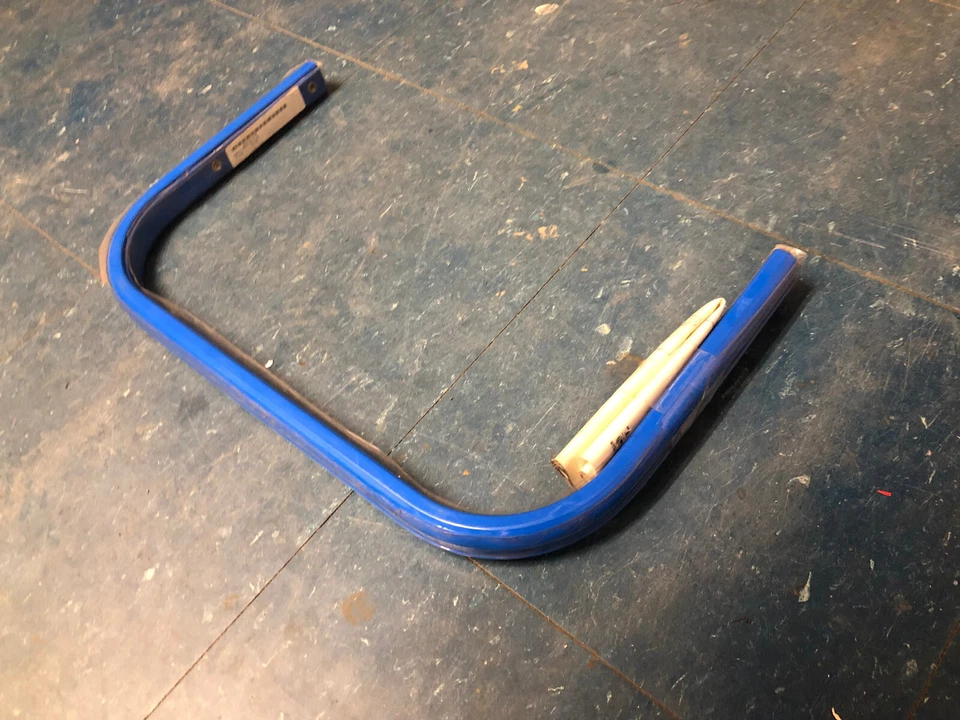 95-05 Polaris XCR 800 Gen 2 OEM barra de apoio traseira azul xc classic rmk 02 01 - Imagem 3 de 3