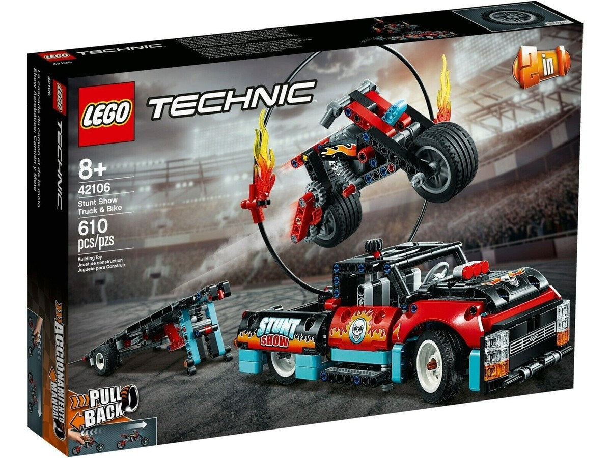 LEGO Technic 42106 Stunt Show Truck Bike Brand New In Box Retired Set