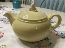 LuRay Pastels TST Taylor Smith Taylor Tea Pot, Yellow, 2521 Rare Repair On Lid