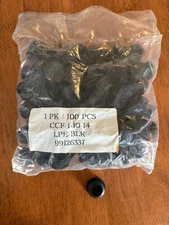Black Polyethylene Plastic Snap-in Round Plug, 0.74" to 0.83" ID