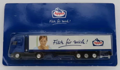 Grell GABOTEX Ho 1/87 Lastwagen Lkw Trailer Actros Mercedes Appel Fisch IN Box