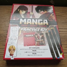 Manga Practice Kit Draw Create Design Markers Instructional Book Sketchbook Art