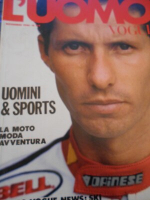 Eddie Lawson - L'uomo Vogue Magazine 1986 | eBay