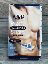 Nad's for Men Body Waxing Strips 20 strips New 