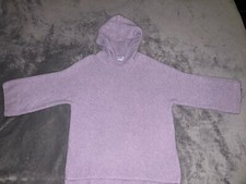 Old Navy Hooded Pullover Woven Top Women s Medium Light Purple Short Sleeve