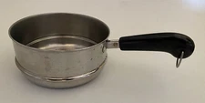VTG Revere Ware Stainless 2 & 3 Qt Steamer Insert Handle 7 1/4" Strainer Pan Pot