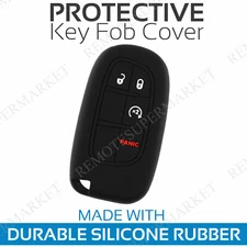 Key Cover for 2013-2018 Dodge Ram Remote Start Protective Rubber Skin Jacket