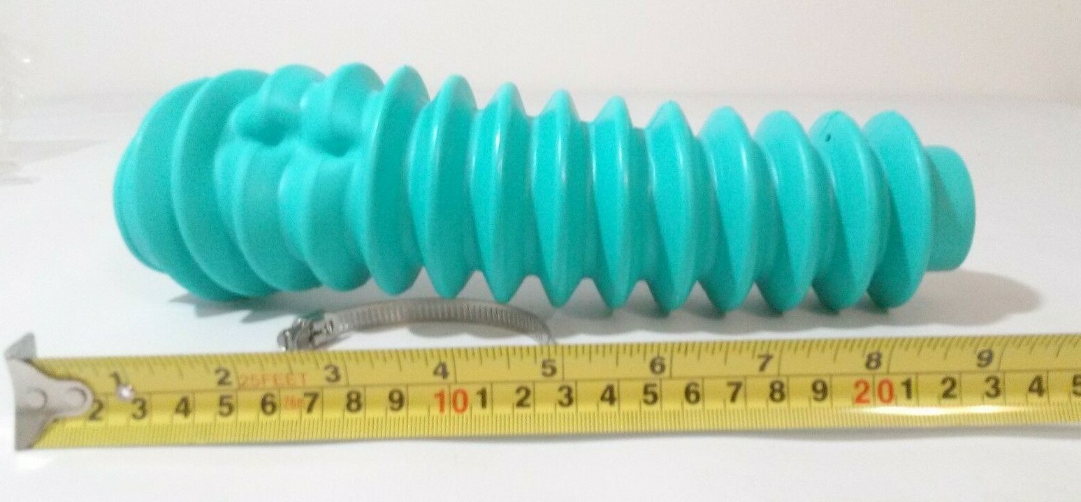 Heckethorn TEAL SHOCK BOOT with Stainless Clamp NOS Vintage eBay