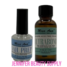 Miss Ana 15 ml Nail Dehydrator and Primer, Acid Free Base Coat Natural Prep JBS