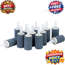 AQUANEAT Aquarium Air Stones 1 Inch 12 Pack, Bubble Stone, Aerator Bubble Diffus