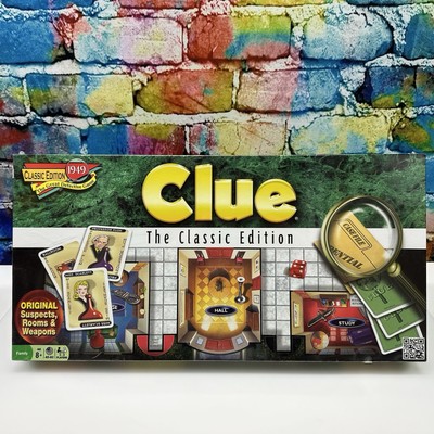 Clue The Classic Edition 1949 The Great Detective Game Board Game Sealed 8+ NEW!