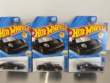 2026 Hot Wheels Lot of 3 -Porsche 911 Carrera T-Black/Gold-NEW