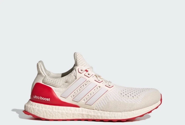 NEW Adidas Ultraboost 1.0 Running Shoes JR3149  Size 9 Ivory Red Adidas Ultraboost 1.0 Running Shoes JR3149 Size 9 Ivory Red  main image 4