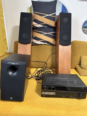 Yamaha RX-V383 AV Receiver Subwoofer YST-SW005  ELAC 105 Lautsprecher Germany 