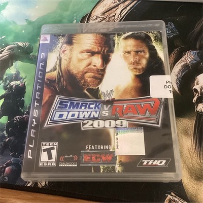WWE SmackDown vs. Raw 2009 (PS3, 2008) Manual Included TESTED/WORKING *CIB*